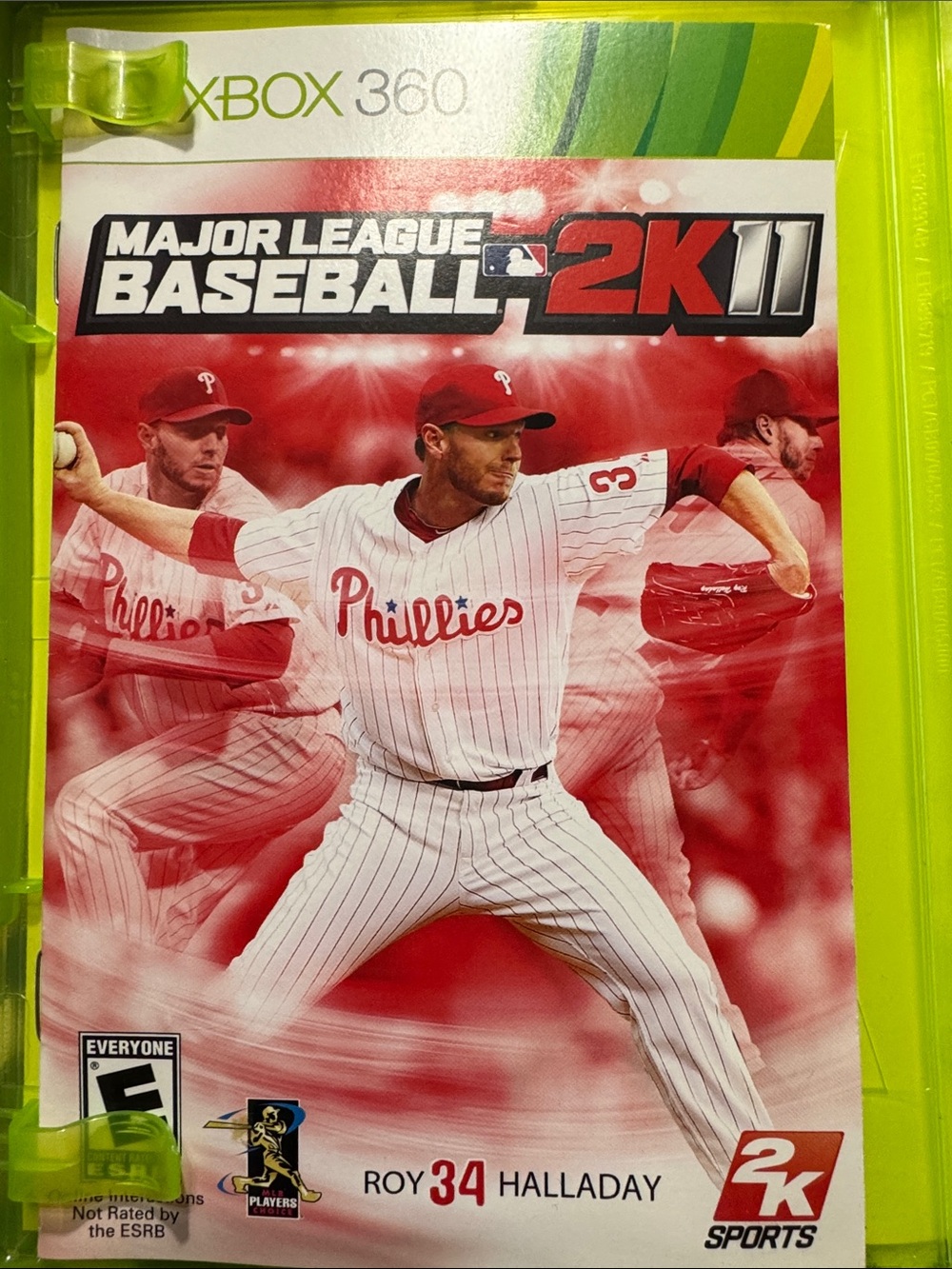 Microsoft Xbox 360 Major League Baseball 2K11 – Red & White Cover